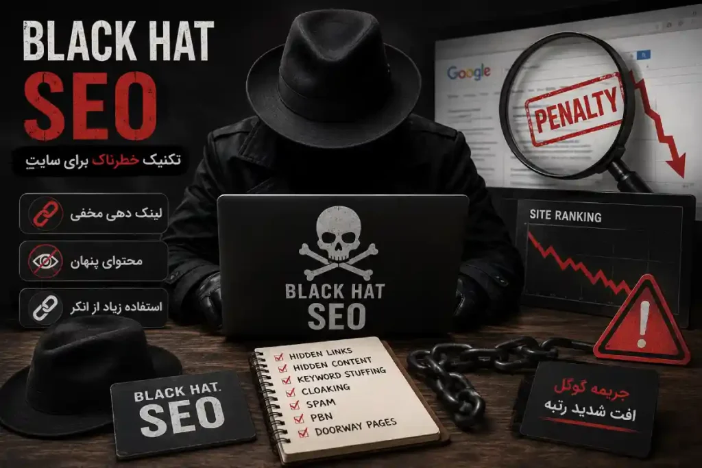 سئو کلاه سیاه، تکنیک خطرناک برای سایت